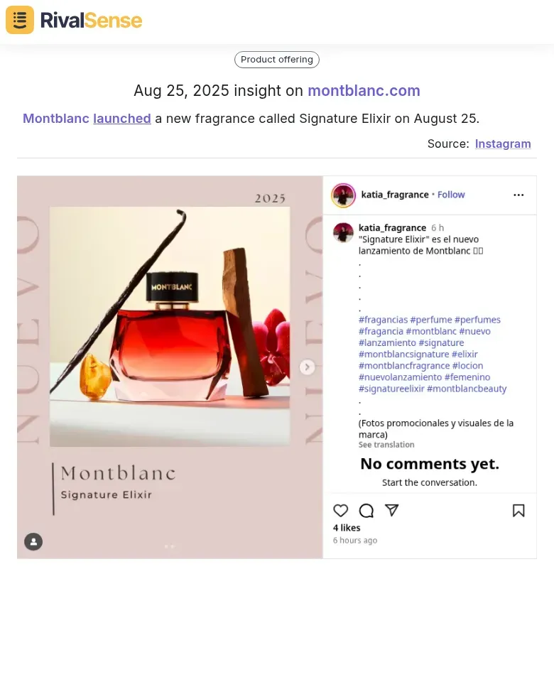 Montblanc Signature Elixir Launch