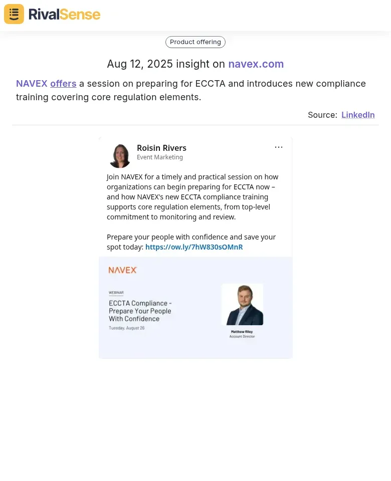 NAVEX Compliance Training