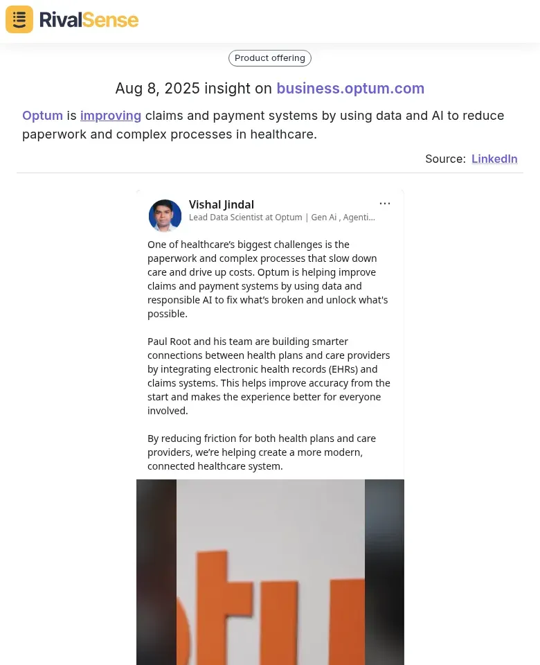 Optum streamlines healthcare claims