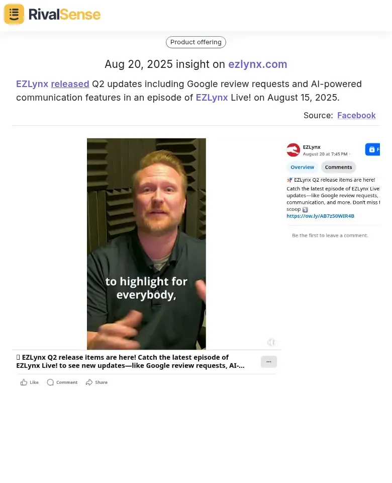 EZLynx Product Updates