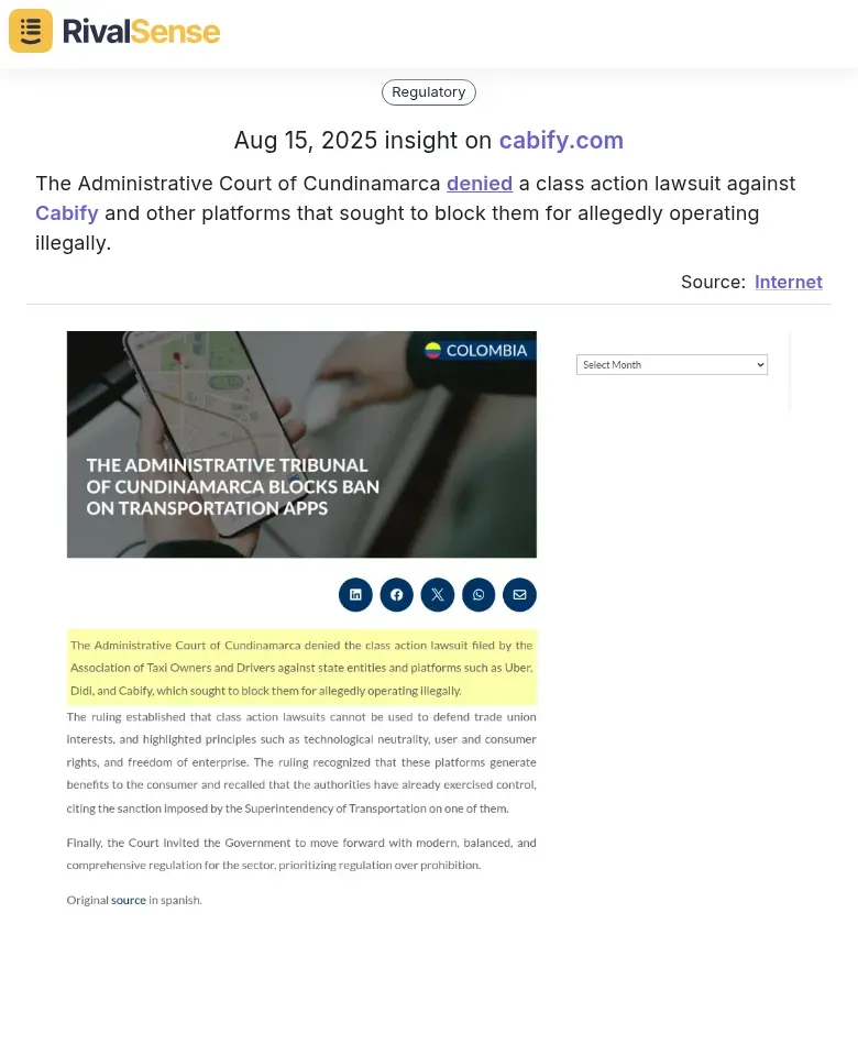 Cabify Legal Insight