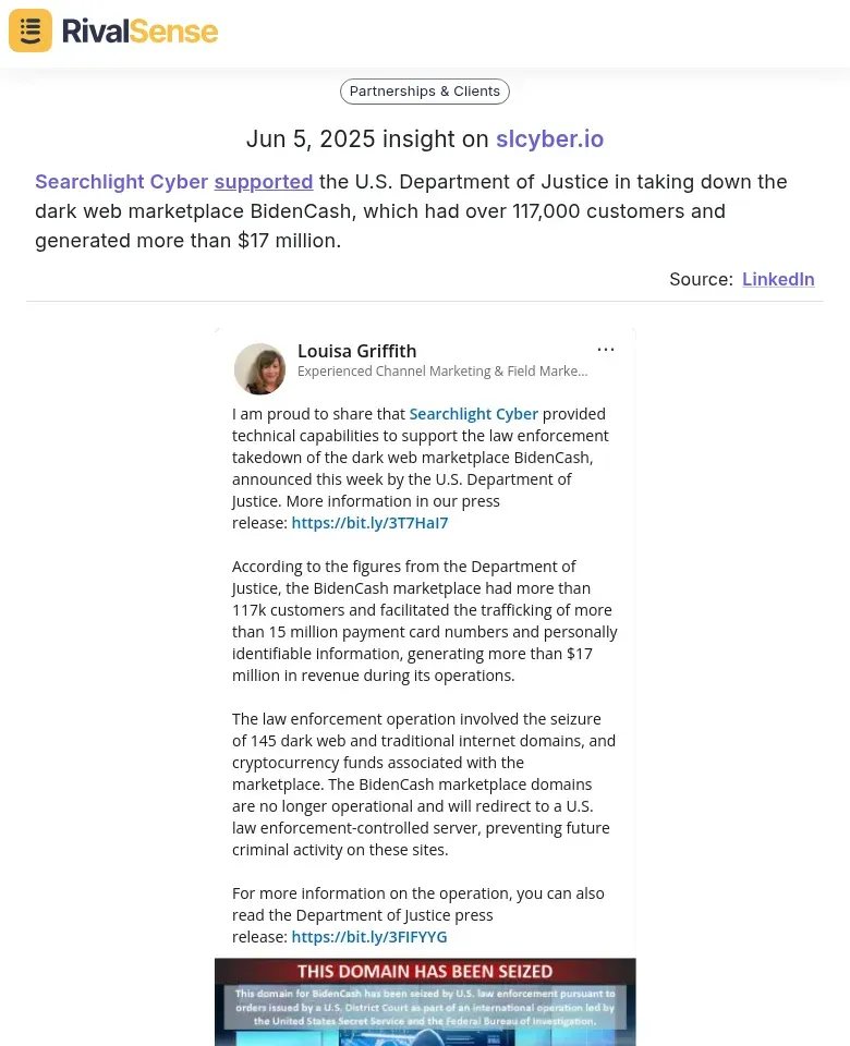 DOJ collaboration