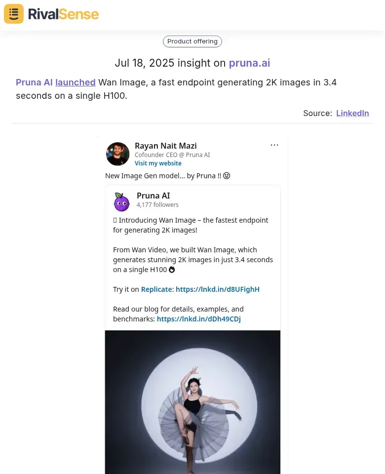 Pruna AI Wan Image Launch