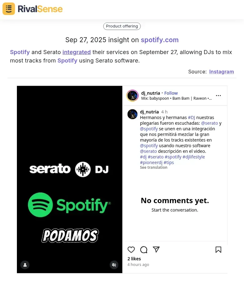 Spotify-Serato Integration