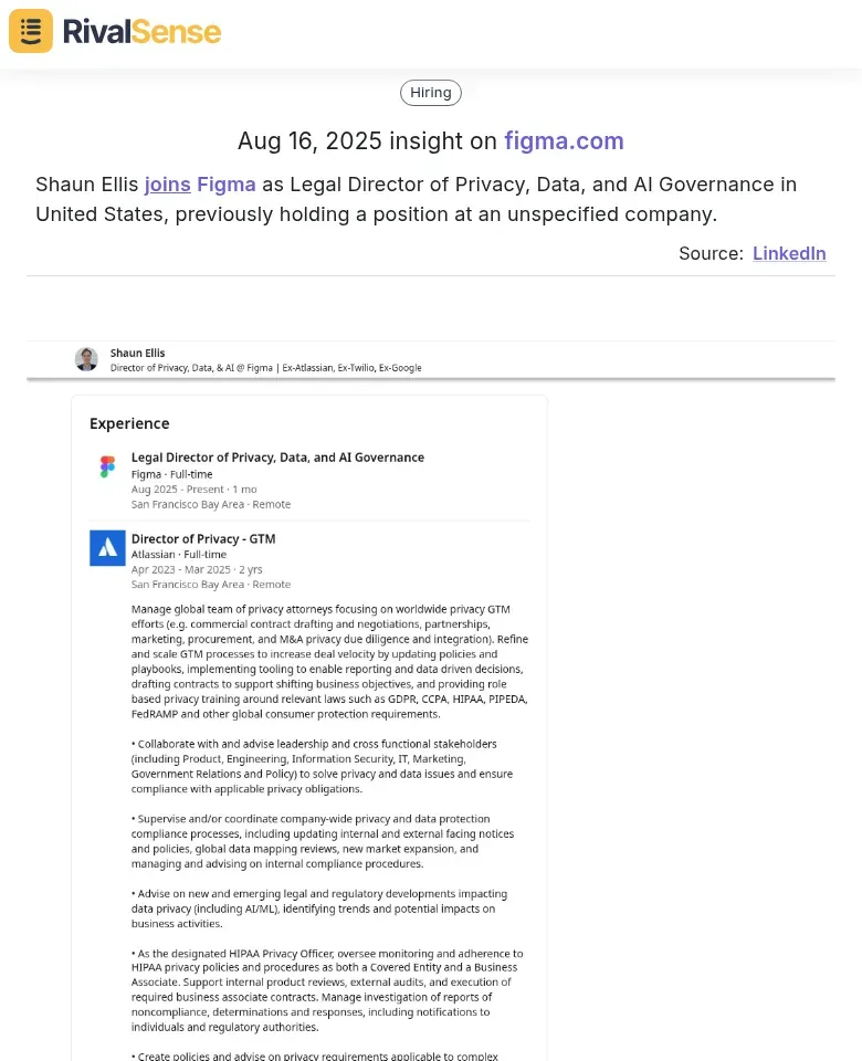 Figma Executive Hiring