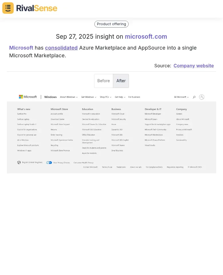 Microsoft Marketplace
