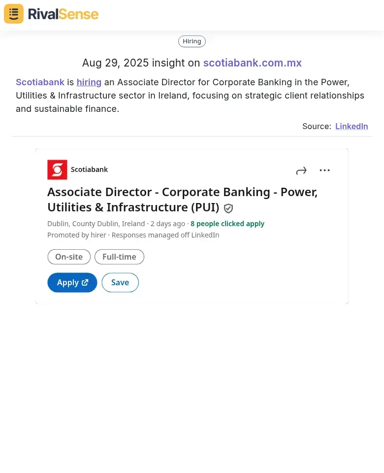 Scotiabank Hiring Insight