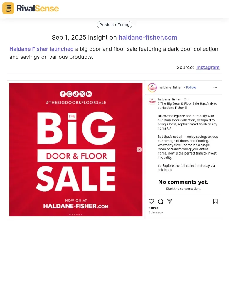 Haldane Fisher Sale