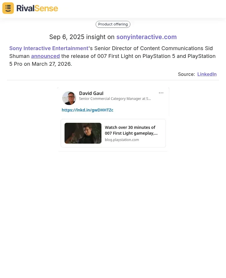 Product Launch Insight