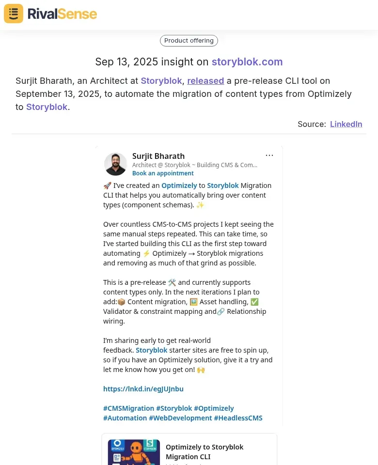 Storyblok CLI Tool