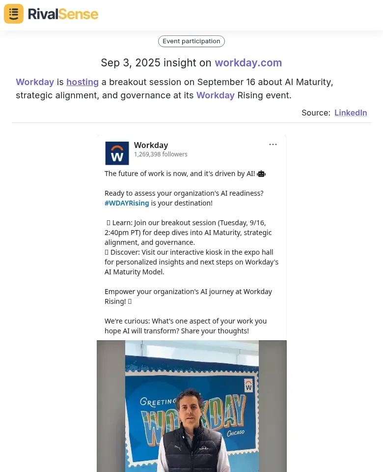 Workday AI Maturity Session
