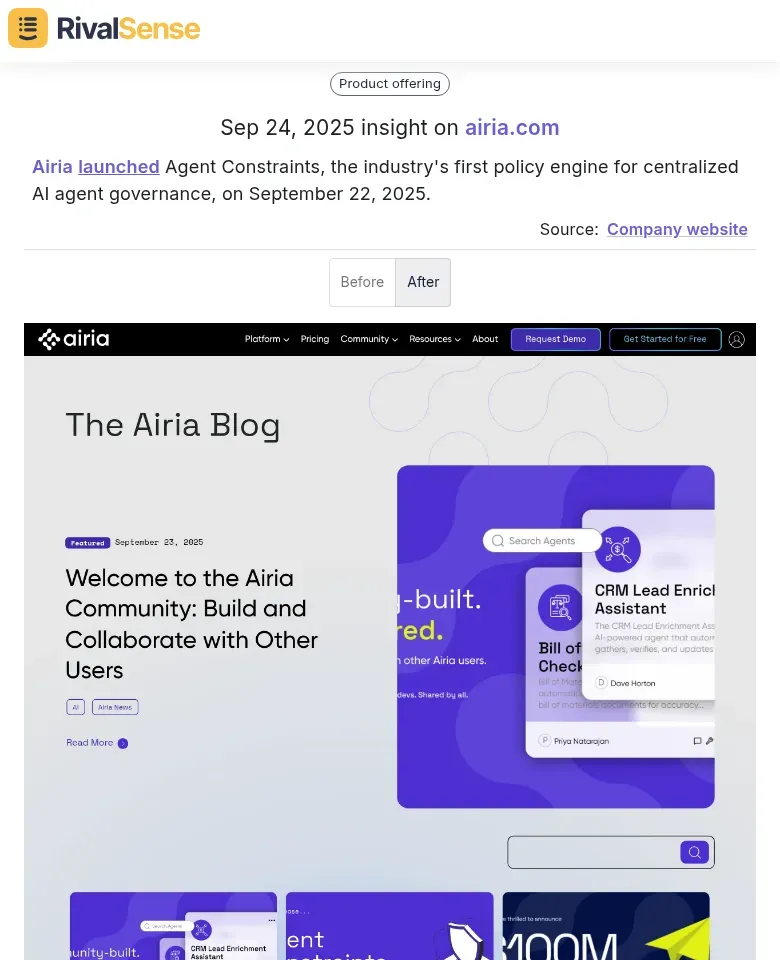 Airia Product Launch