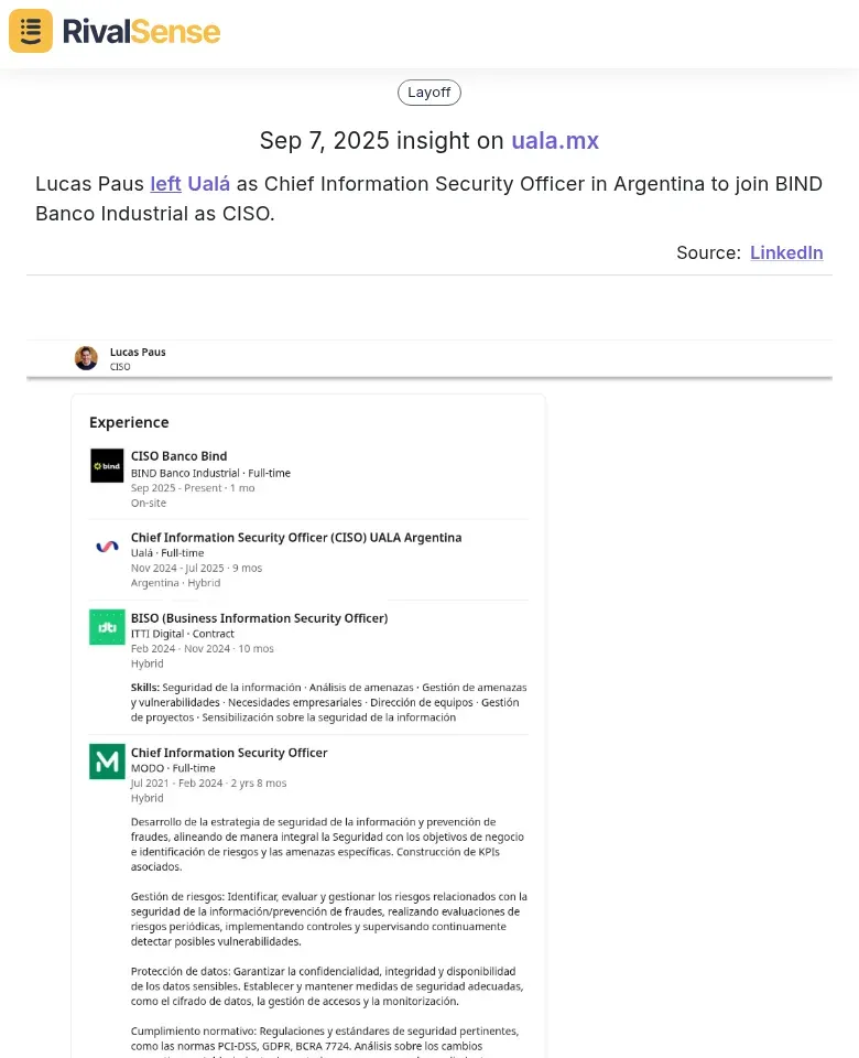 Management Change Insight