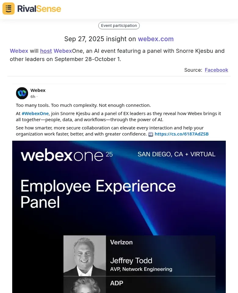 Webex AI Event