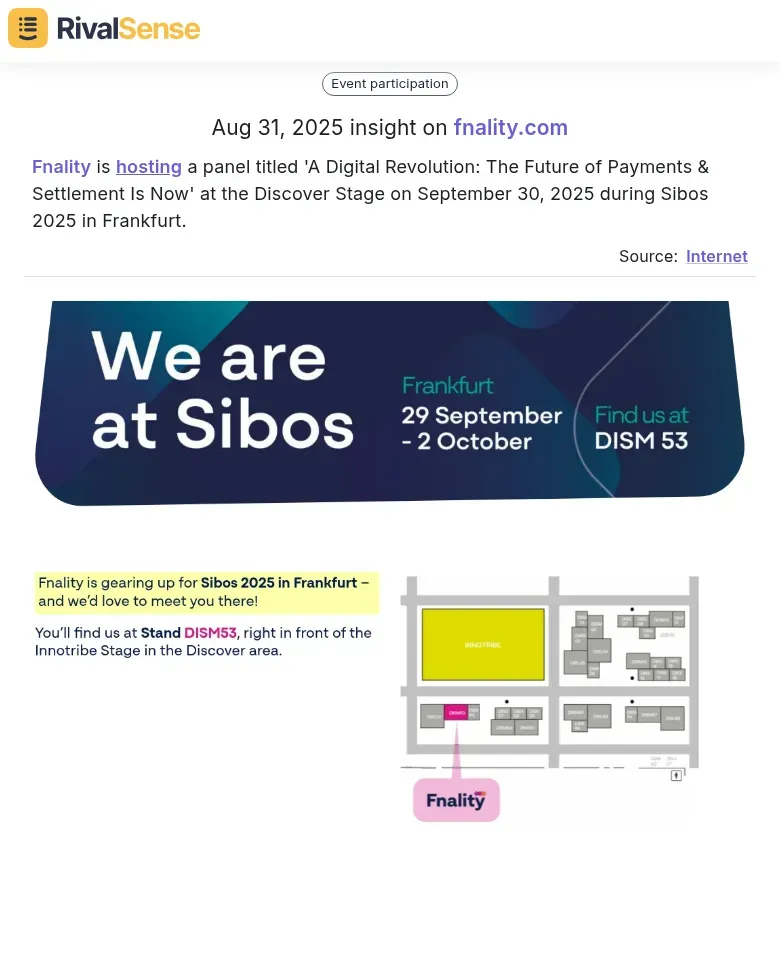 Fnality Sibos Panel