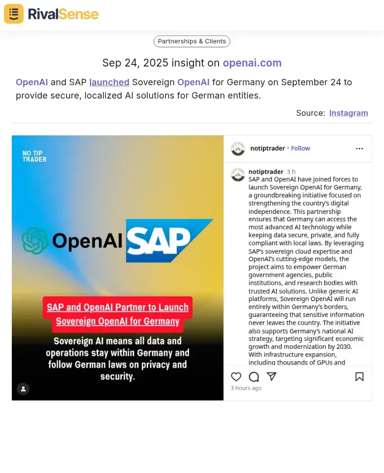 OpenAI and SAP Partnership