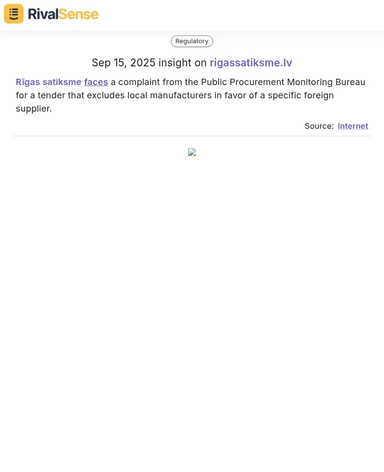 Regulatory Insight Example