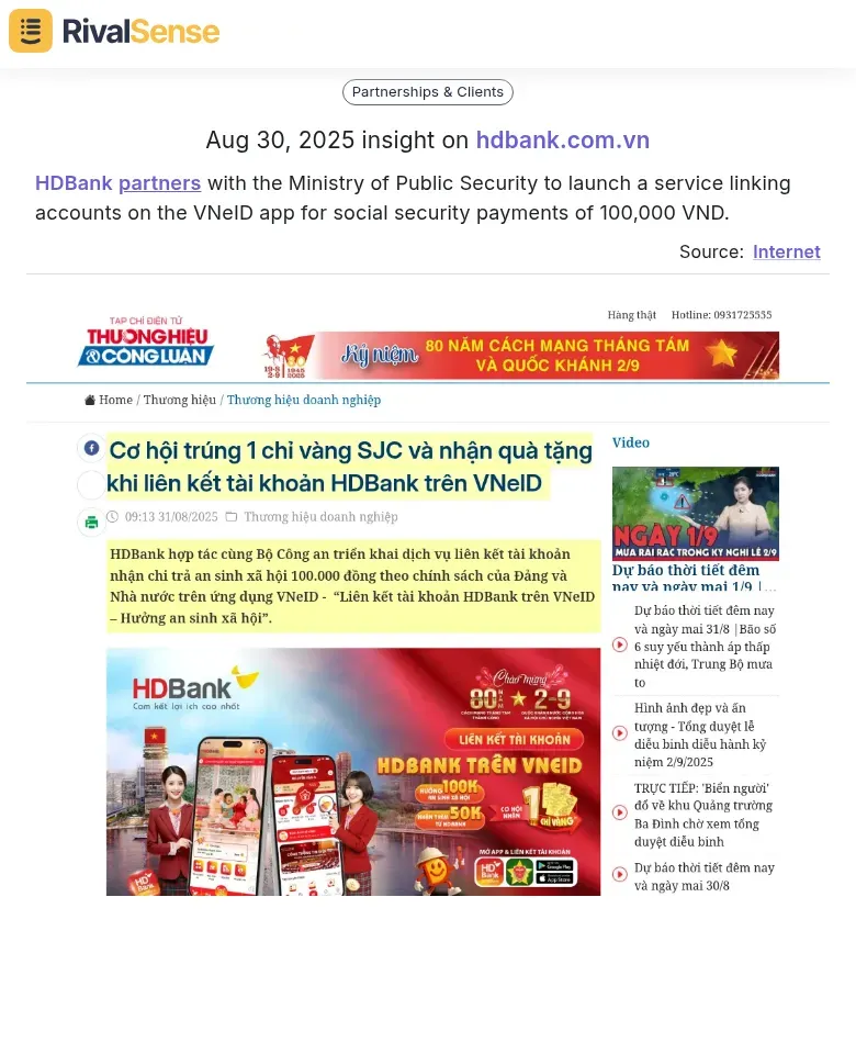 HDBank Partnership