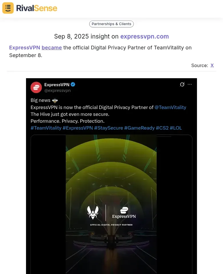 ExpressVPN TeamVitality Partnership