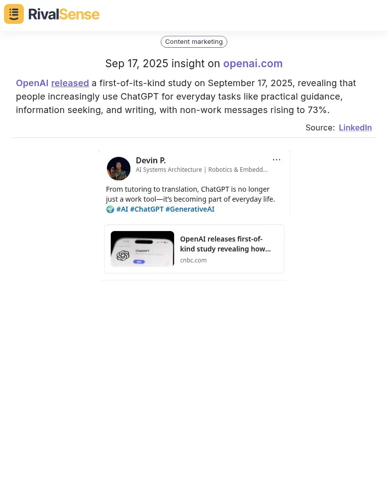 OpenAI Usage Study