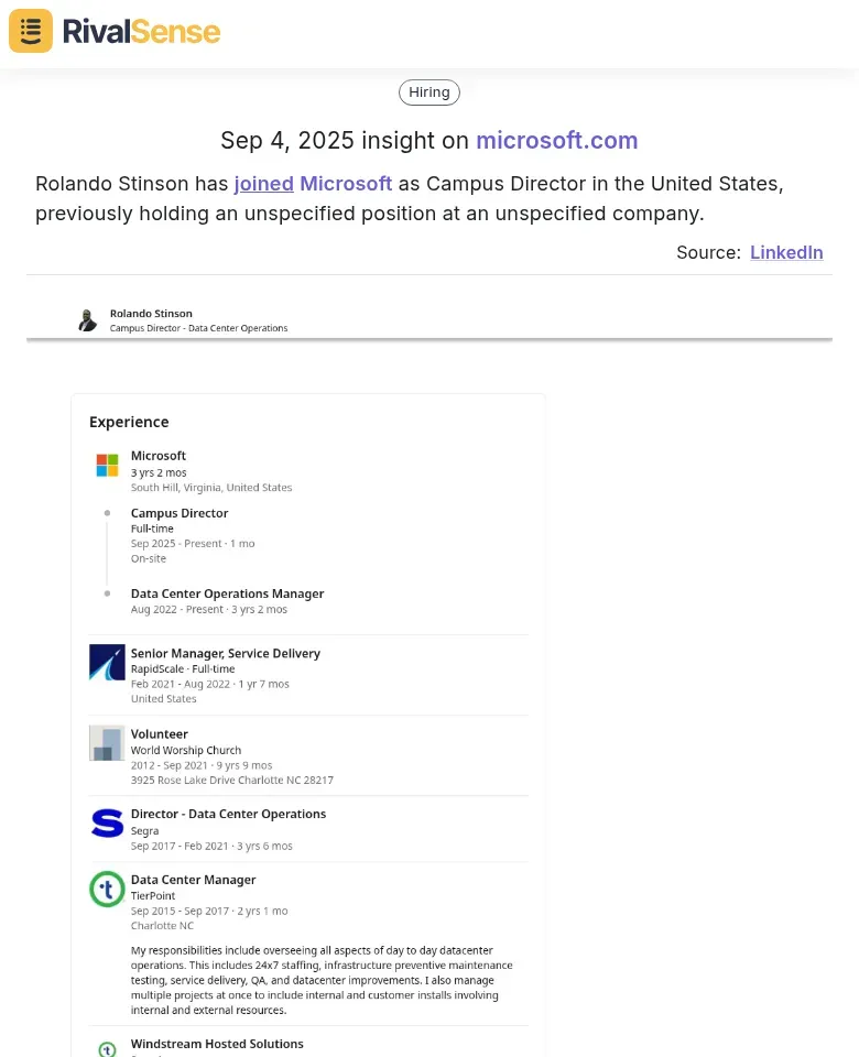 Microsoft Hiring Insight