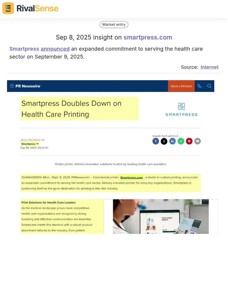 Smartpress Healthcare Commitment