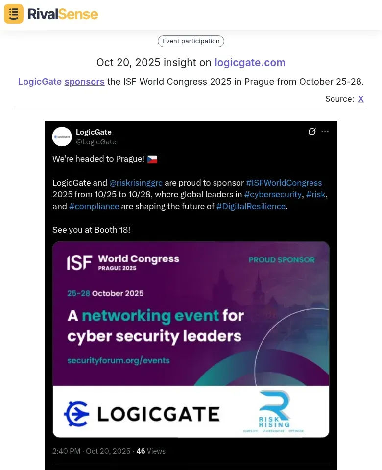 LogicGate Sponsorship