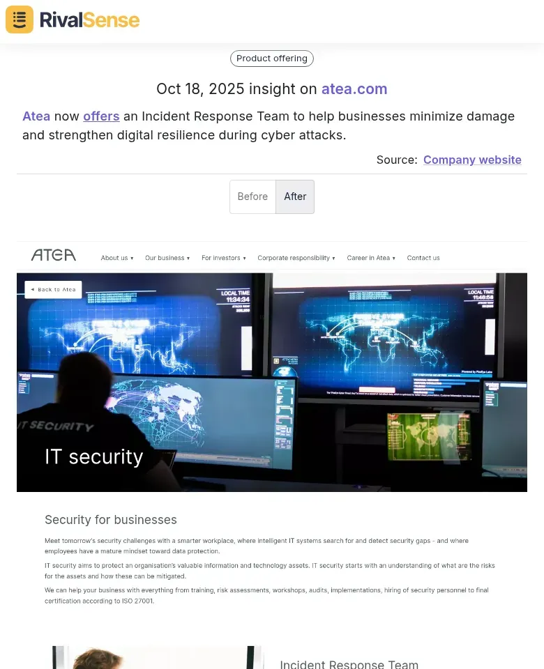 Atea Incident Response Team Insight