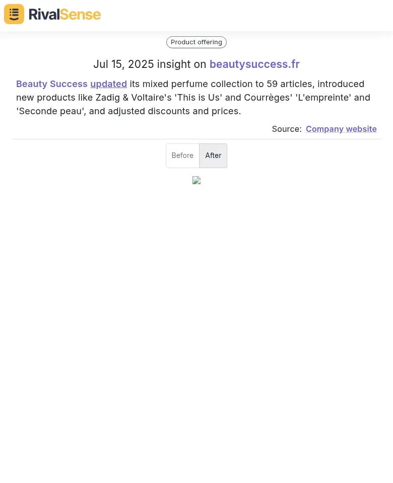 Beauty Success Product Update