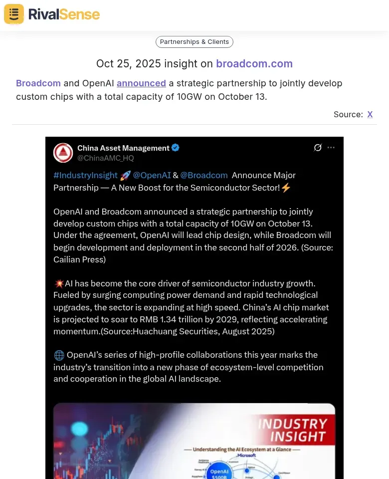Broadcom and OpenAI Partnership
