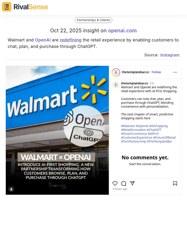 Walmart and OpenAI