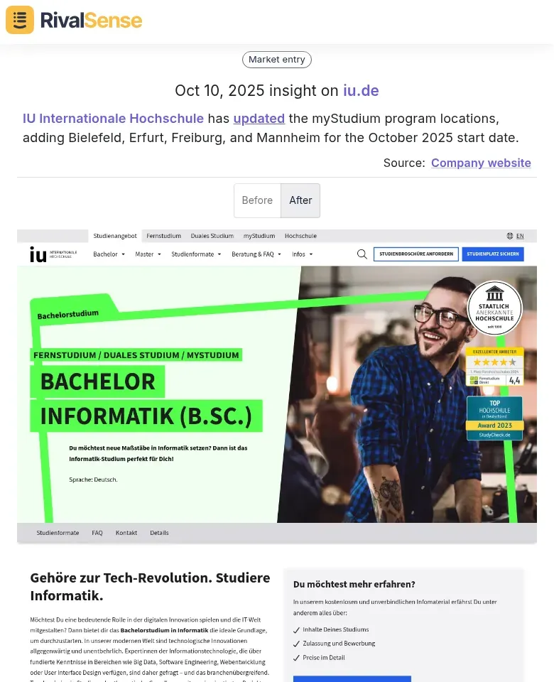 IU Geographic Expansion Insight