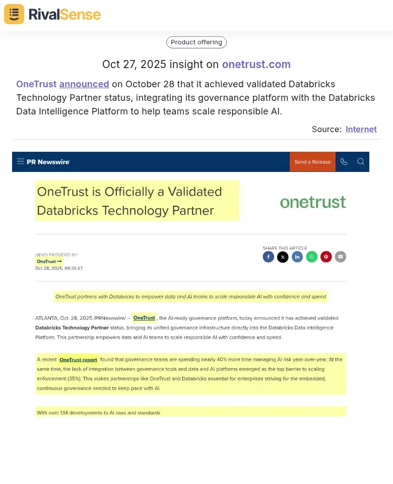 OneTrust Partnership
