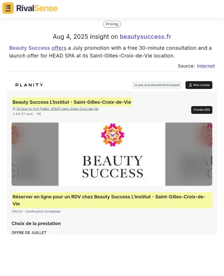 Beauty Success July Promotion