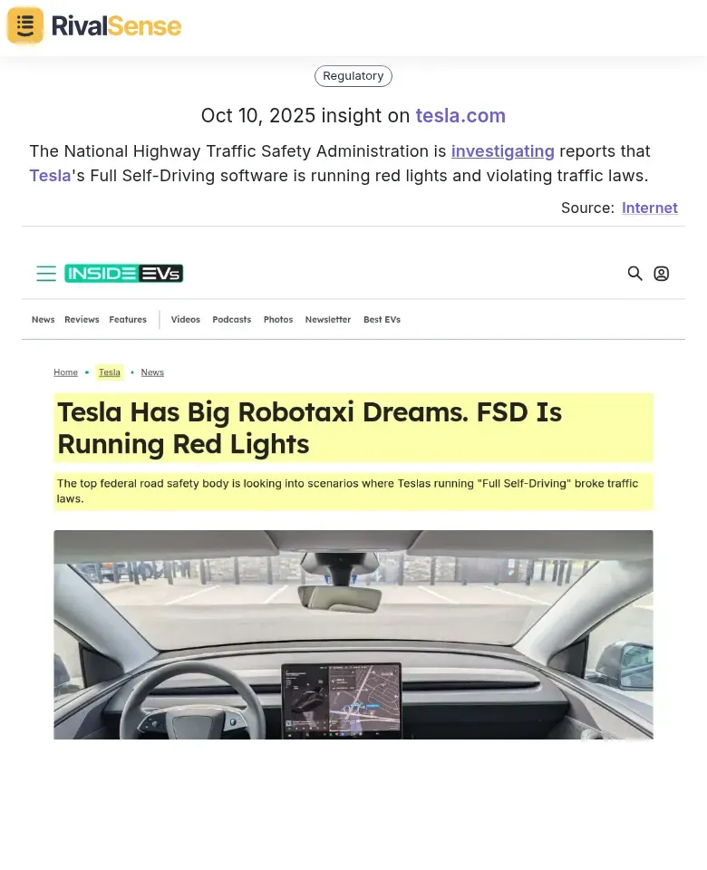 Tesla Investigation