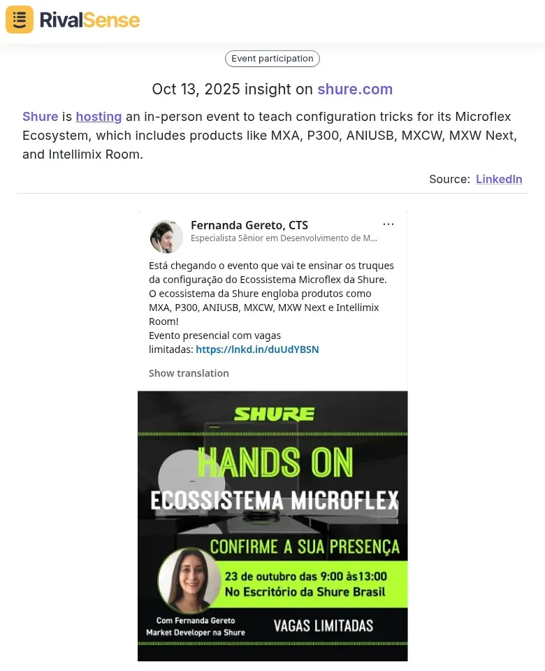 Shure Event