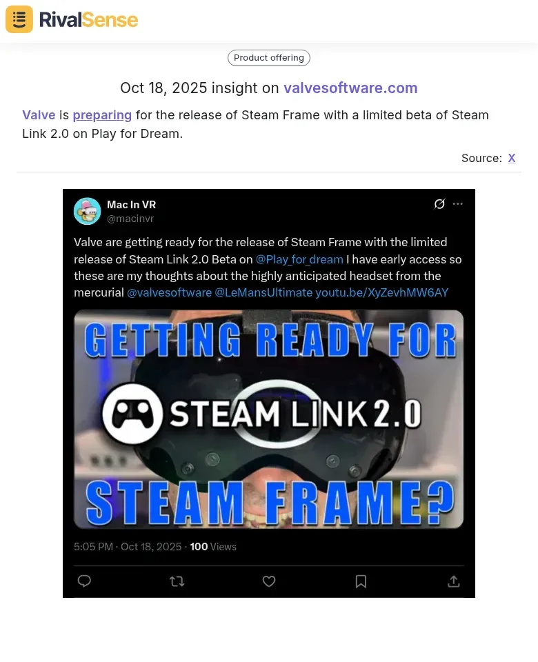 Valve Steam Frame Beta