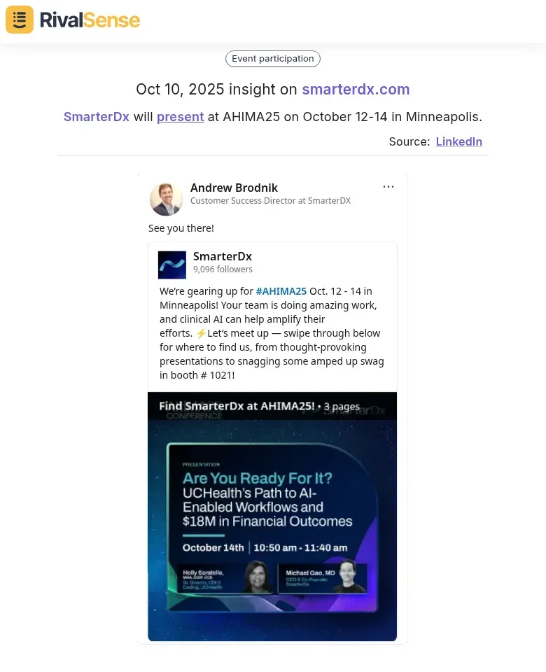 SmarterDx Event