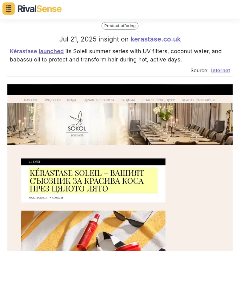 Kérastase Soleil Summer Series Launch