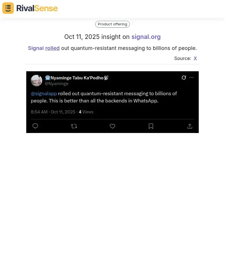 Signal Insight