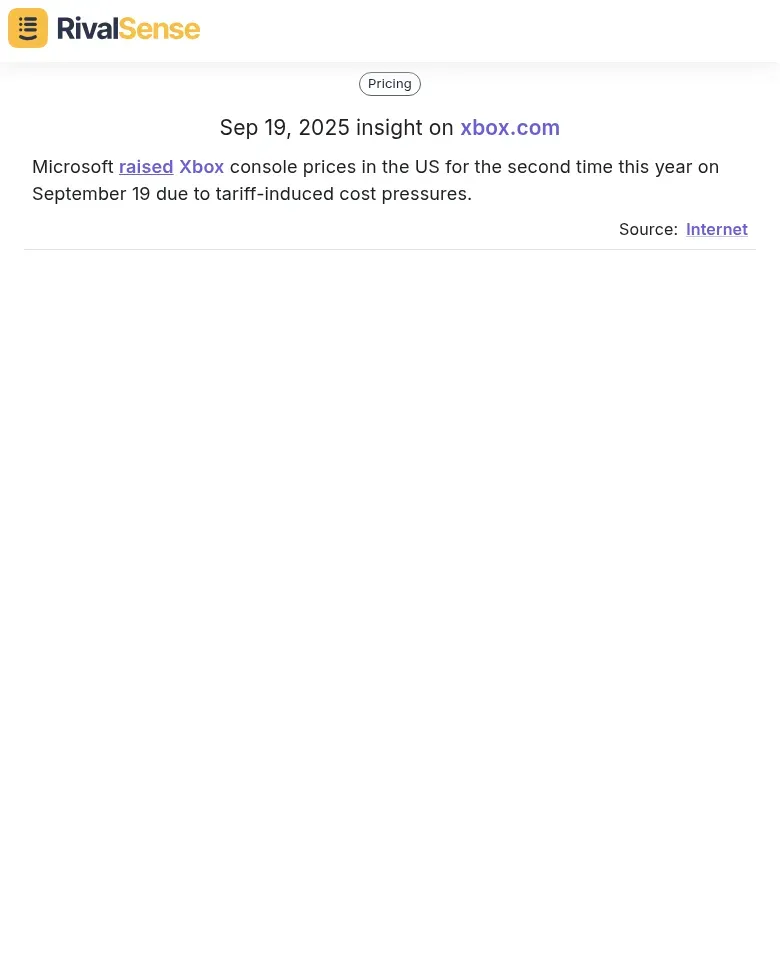 Microsoft Price Increase