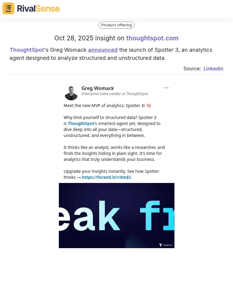 ThoughtSpot Spotter 3 Launch