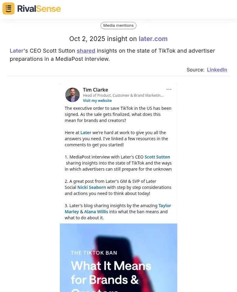 Later CEO Scott Sutton interview insights