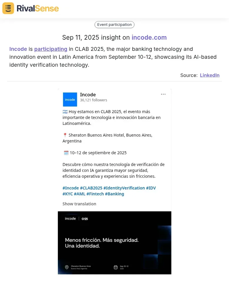 Incode at CLAB 2025