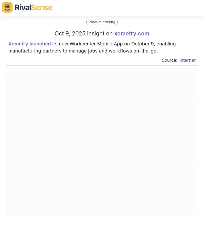 Xometry Mobile App