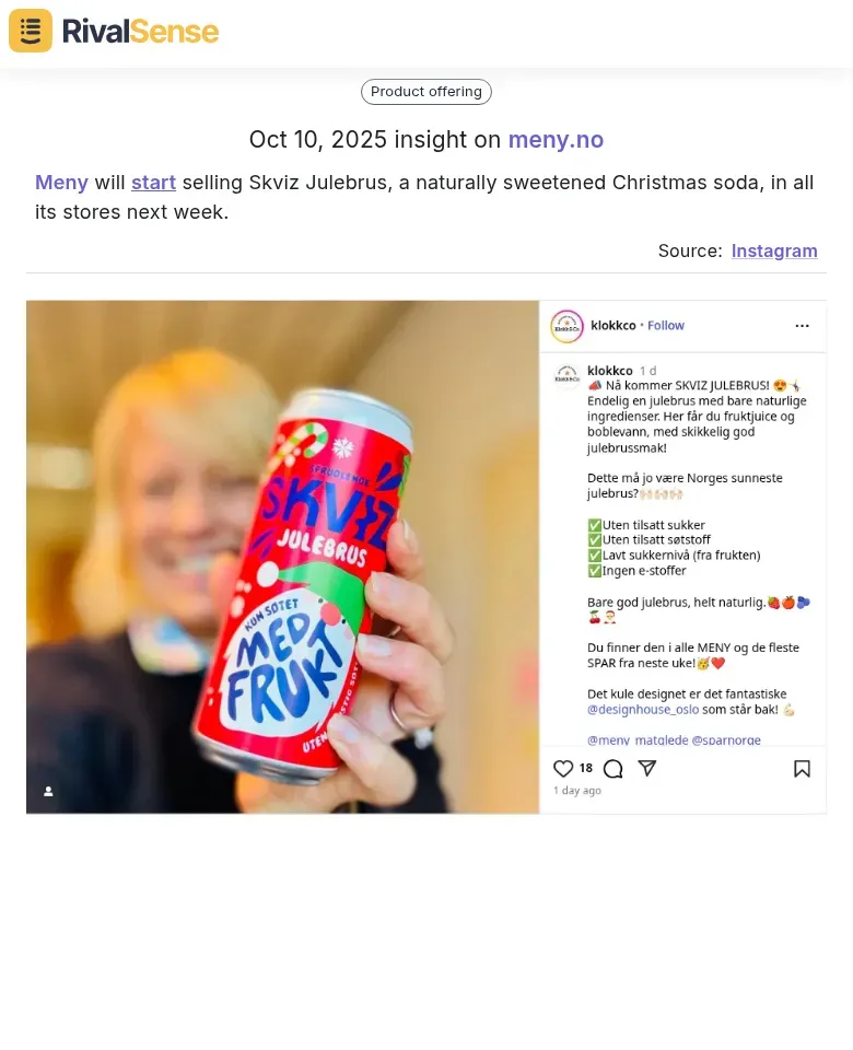 Meny Christmas Soda Launch