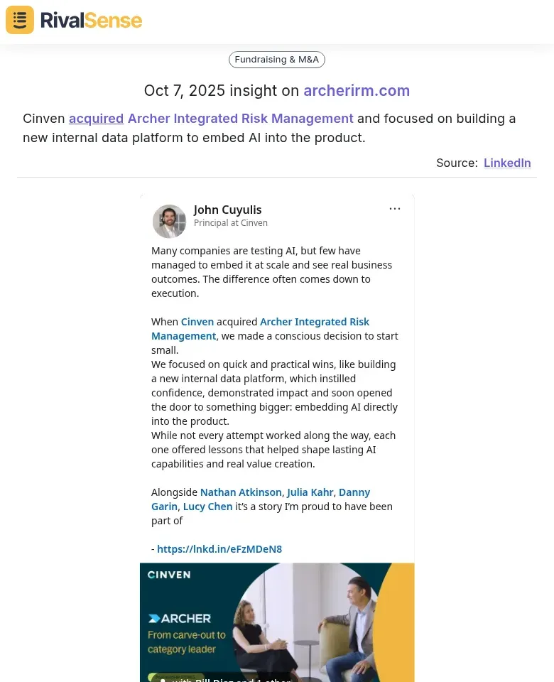 Acquisition Insight