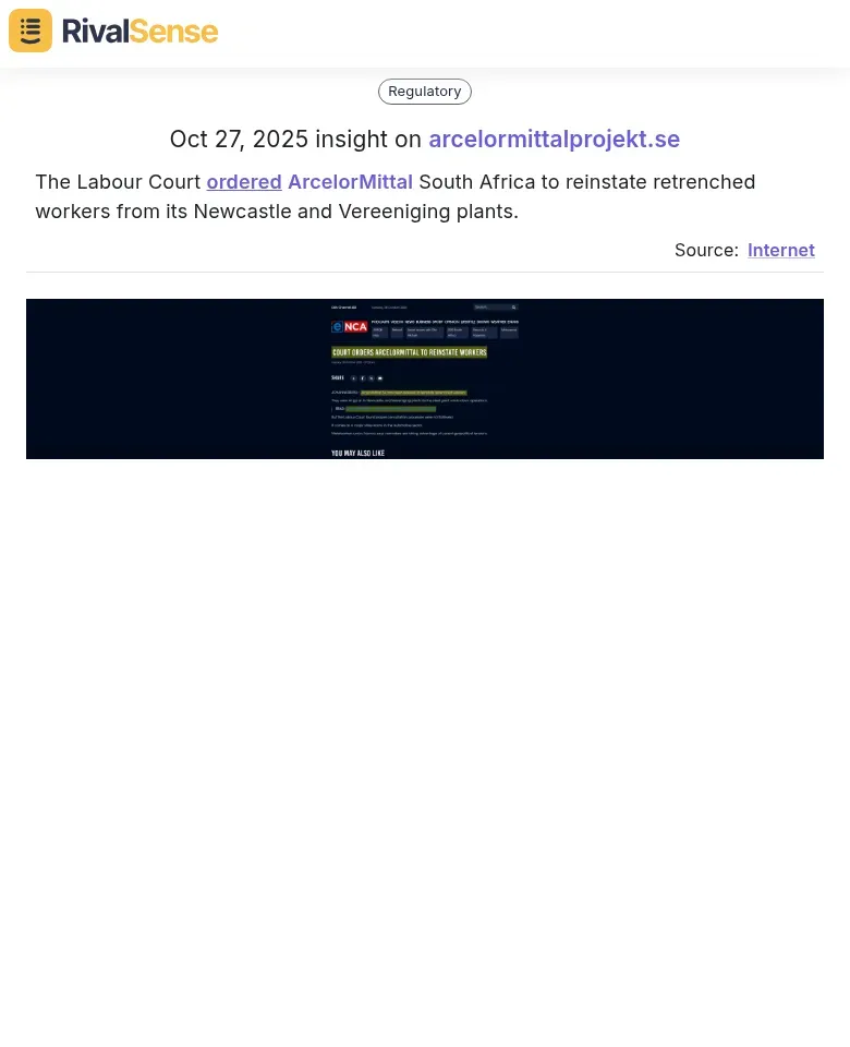 Labor Court Order Insight