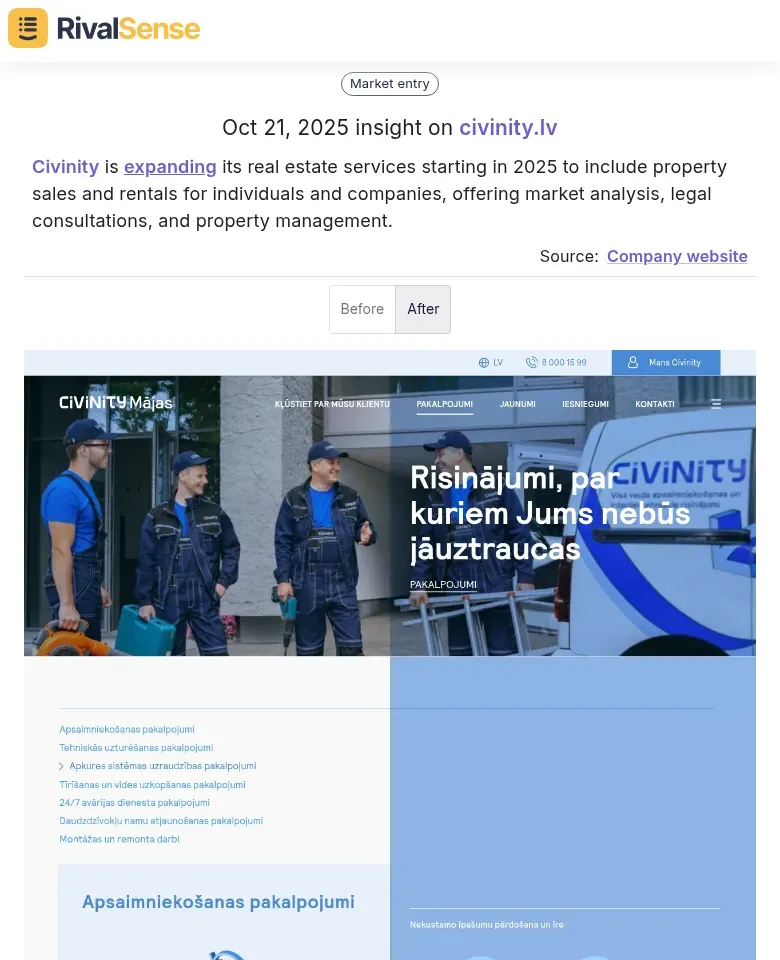 Civinity Service Expansion