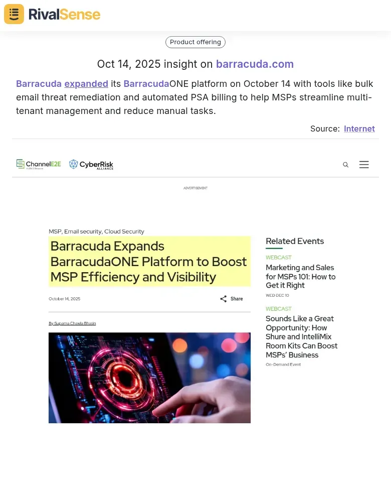 Barracuda Expansion Insight